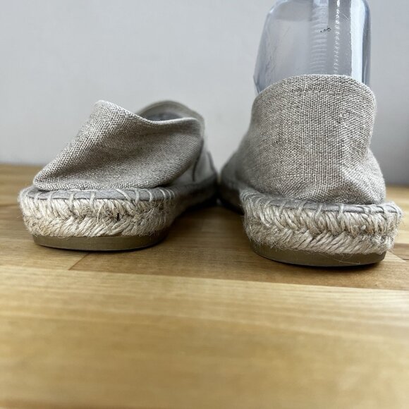 J. Crew Women's Espadrille Flats Cap Toe Linen Shoes CA010 Vacation Spain Size 8 - Picture 5 of 10